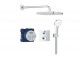 Unterputz Dusch-Set mit Kopfbrause Tempesta 250 Cube, Grohe Groheterm, Chrom