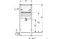 Gestell für Urinal GEBERIT DUOFIX uniwersalny, dla armatury Unterputz- H112 - 130