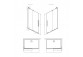 Duschkabine Radaway Furo-SL Walk-in 790-800x2000mm - profil Chrom