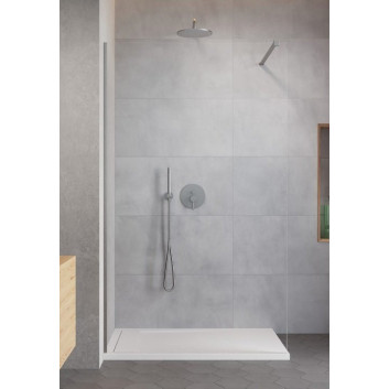 Duschkabine walk-in Radaway Modo New II, 160x200cm, Glas transparent, profil Brushed GunMetal