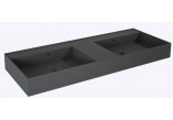 Waschtisch zur Wandmontage links 80x45.5cm, Elita Solid-Surface, weiß matt