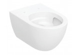 Becken wc Geberit Acanto hängend 53x35 cm, Tiefspül-, ukryte mocowania, TurboFlush, mit Schicht KeraTect - weiß