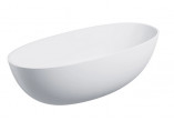 Badewanne freistehend 175x78cm, Omnires Shell M+, weiß matt