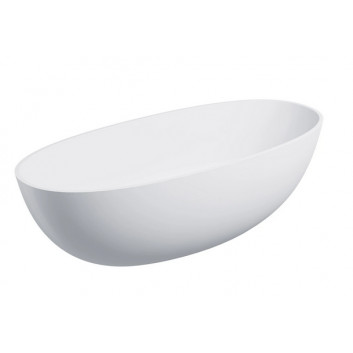 Badewanne freistehend 175x78cm, Omnires Shell M+, weiß matt