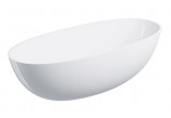 Badewanne freistehend 175x78cm, Omnires Shell M+, weiß matt