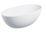 Badewanne freistehend 175x78cm, Omnires Shell M+, weiß matt