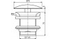 Korek do umywalek ohne Überlauf G1 1/4, Ideal Standard Multisuite, satynowa czerń