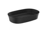 Aufsatzwaschtisch oval z cienkimi ściankami 60x38cm Ideal Standard Ipalyss , schwarz matt