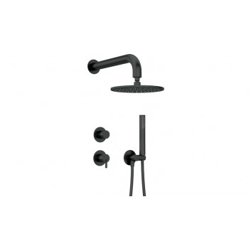 Dusch-set Unterputz, Deante Temisto, nero
