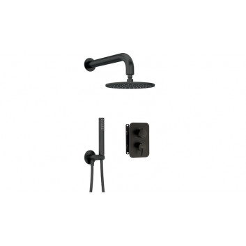 Dusch-set Unterputz z BOXem mieszaczowym, Deante Arnika, nero