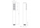 Handbrause 1-Funktions- , Deante Silia, bianco