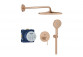 Dusch-set Unterputz mit Kopfbrause Rainshower mono 310 , Grohe Essence, brushed warm sunset