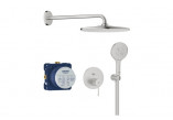 Dusch-set Unterputz mit Kopfbrause Rainshower mono 310 , Grohe Essence, brushed warm sunset