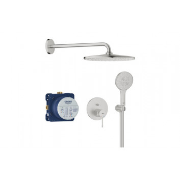 Dusch-set Unterputz mit Kopfbrause Rainshower mono 310 , Grohe Essence, brushed warm sunset