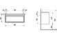 Schrank Unterbau- hängend 88cm, Laufen Lani, weiß matt