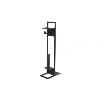 Toilettenpapierhalter zur Wandmontage mit Ablage , Deante Mokko, nero