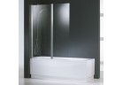 Parawan nawannowy Novellini Aurora 2 - 120x150 cm, weißes Profil, transparentes Glas 