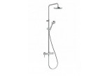 Dusch-set Kludi Logo Shower Duo, Thermostat-Brausearmatur, Chrom