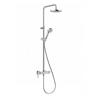 Dusch-set Kludi Logo Shower Duo, Thermostat-Brausearmatur, Chrom