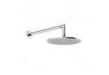 Kopfbrause Gessi Anello, rund, 250mm, regulowana, mit Arm ściennym 358mm - Black Metal Brushed PVD