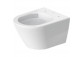 Wand-wc WC Duravit D-Neo, 48x37cm, bez kołnierza, mit Schicht WonderGliss weiß