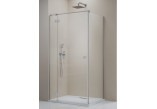 Seitenwand S1 70 Radaway Essenza New Black KDJ 66.7-68.2-200cm, profil schwarz, Glas transparent
