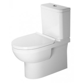 Becken Toiletten- hängend Compact Duravit Rimless DuraStyle - weiß mit Schicht WonderGliss