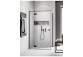 Seitenwand S1 70 Radaway Essenza New Black KDJ 66.7-68.2-200cm, profil schwarz, Glas transparent