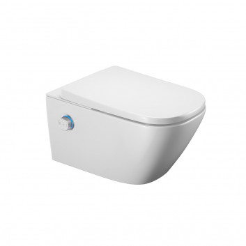 Wand-wc WC Excellent Joker, 47x36mm, bezrantowa, WC-Sitz mit Softclosing, weiß