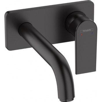 Waschtischarmatur zur wandmontage Hansgrohe Vernis Shape, Unterputz, Auslauf 20,5 cm - Chrom