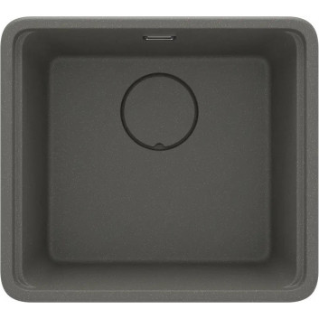 Zlewozmywak granitowy Deante Magnetic, 56x50cm, wpuszczany w blat - schwarz
