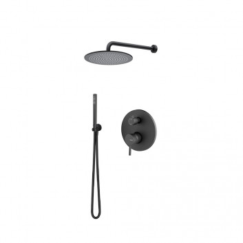 Dusch-set Vema Maira, Unterputz, 2 wyjścia wody, Kopfbrause rund 20cm, Chrom