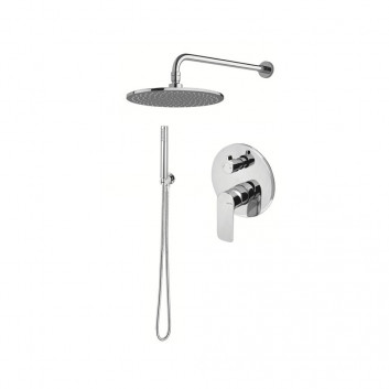 Dusch-set Vema Timea, Unterputz, 2 wyjścia wody, Kopfbrause 20cm, Chrom