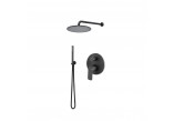 Dusch-set Vema Slate, Unterputz, 2 wyjścia wody, Kopfbrause 20cm, Chrom