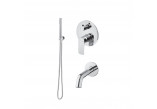 Dusch-set Vema Timea, Unterputz, 2 wyjścia wody, mit Auslauf 17cm, Chrom