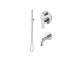 Dusch-set Vema Timea, Unterputz, 2 wyjścia wody, mit Auslauf 17cm, Chrom