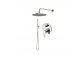 Dusch-set Vema Tiber Steel, Unterputz, 2 wyjścia wody, Kopfbrause 25cm, rostfreier Stahl inox