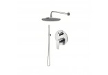 Dusch-set Vema Tiber Steel, Unterputz, 2 wyjścia wody, Kopfbrause 25cm, rostfreier Stahl inox
