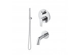 Dusch-set Vema Timea, Unterputz, 2 wyjścia wody, Kopfbrause 30cm, Chrom