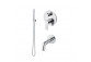 Dusch-set Vema Timea, Unterputz, 2 wyjścia wody, Kopfbrause 30cm, Chrom