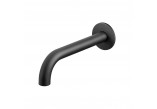 Auslauf zur Wandmontage Giulini G. 25cm schwarz matt