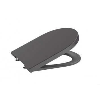 Wc-sitz mit Softclosing Compacto Roca Inspira Round, onyks