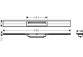 Außenelement odpływu Hansgrohe RainDrain Flex, 80 cm, montaż przy ścianie - schwarz matt