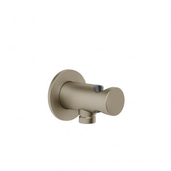 Anschlussbogen Gessi Anello, mit Griff - Copper Brushed PVD