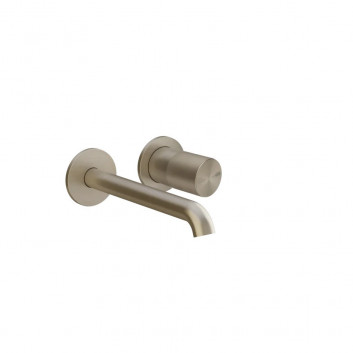 Brausearmatur Gessi Habito thermostatisch 2-drożna Außenelement - Finox Brushed Nickel