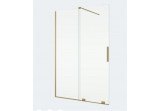 Wand walk-in Sanswiss Ronal Amalia D35S2, 120x200 cm, universal, freistehend zweiteilig z elementem Schiebe- - transparentes Glas, profil golden szczotkowany