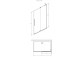 Duschkabine Radaway Furo-SL Walk-in 1200x2000mm, rechte Version, profil schwarz