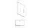 Duschkabine Radaway Furo-SL Brushed Gold Walk-in 1200x2000 mm, rechte Version - Glas transparent, profil golden szczotkowany