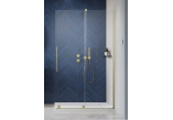 Duschkabine Radaway Furo-SL Brushed Gold Walk-in 1200x2000 mm, rechte Version - Glas transparent, profil golden szczotkowany