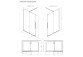 Duschkabine Radaway Furo Brushed Gold Walk-in 1200x2000 mm, ze stabilizatorem poprzecznym, rechte Version - Glas transparent, profil golden szczotkowany